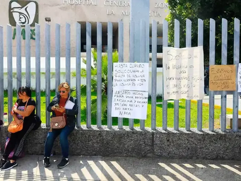 Madres de familia denuncian desabasto de insulina en IMSS Puebla