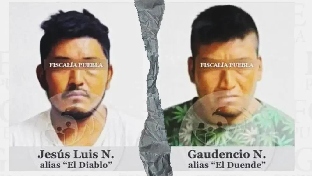Detienen a "El Diablo" y "El Duende" por asesinar a pareja de zapateros en Tlaola  