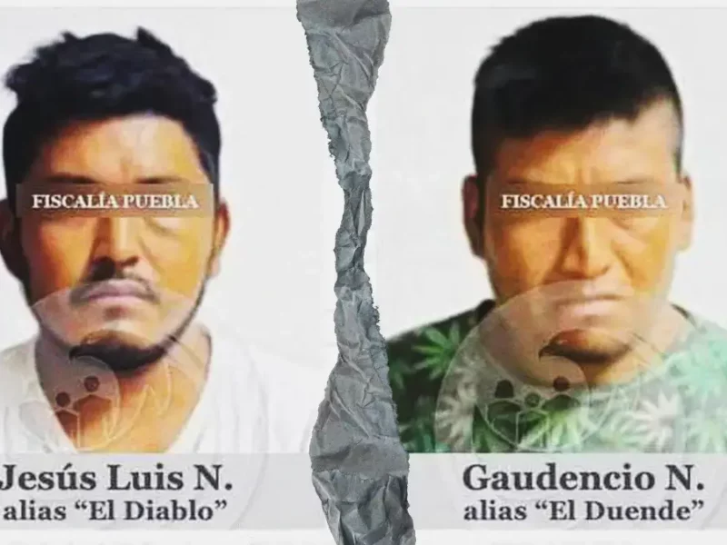 Detienen a "El Diablo" y "El Duende" por asesinar a pareja de zapateros en Tlaola  