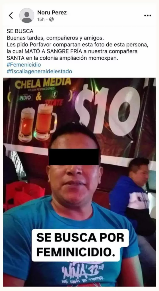 Feminicidio 56: Santa Reyes fue asesinada a golpes por José Eduardo en San Pedro Cholula
