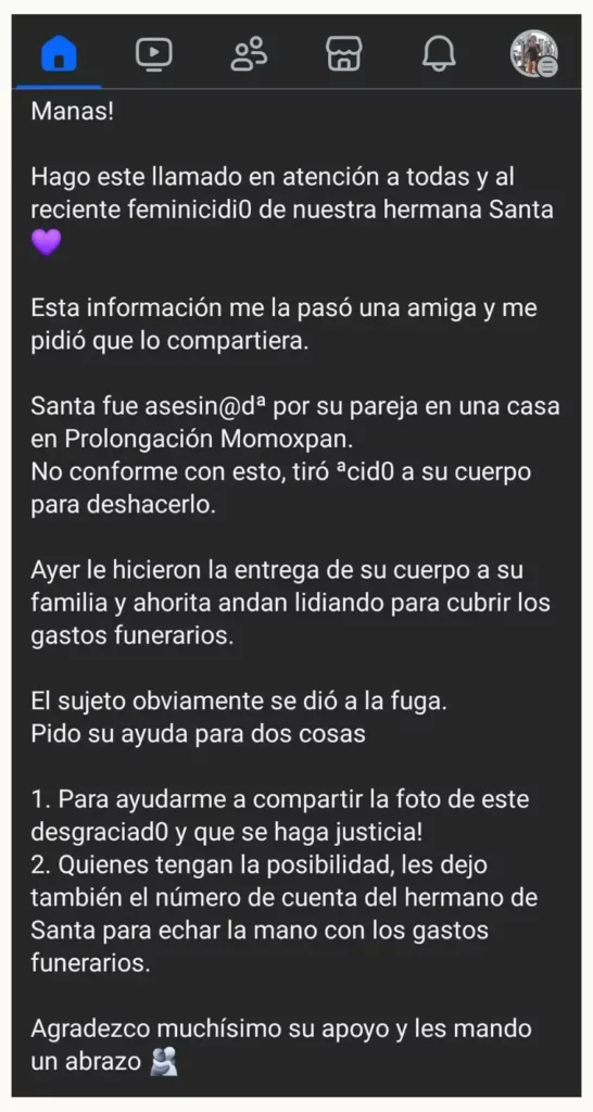 Feminicidio 56: Santa Reyes fue asesinada a golpes por José Eduardo en San Pedro Cholula