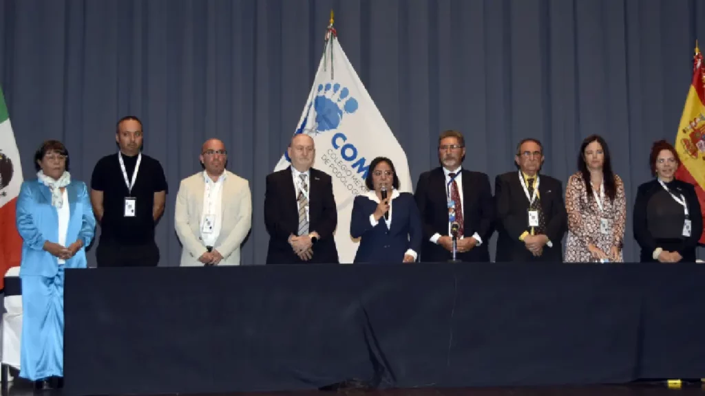 Representantes del Primer Congreso Internacional de Podólogos Colegiados.