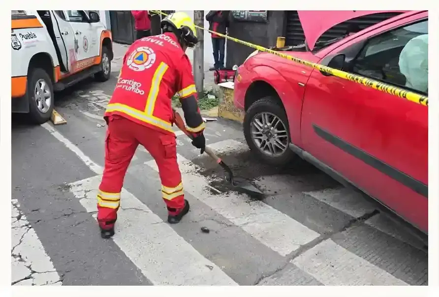 Choque entre Ruta S3 y auto dejó cinco lesionados en Chulavista, Puebla 