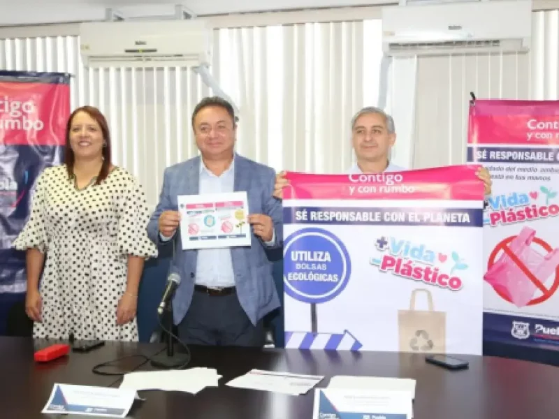 Presenta Ayuntamiento de Puebla campaña para reducir el uso de plásticos
