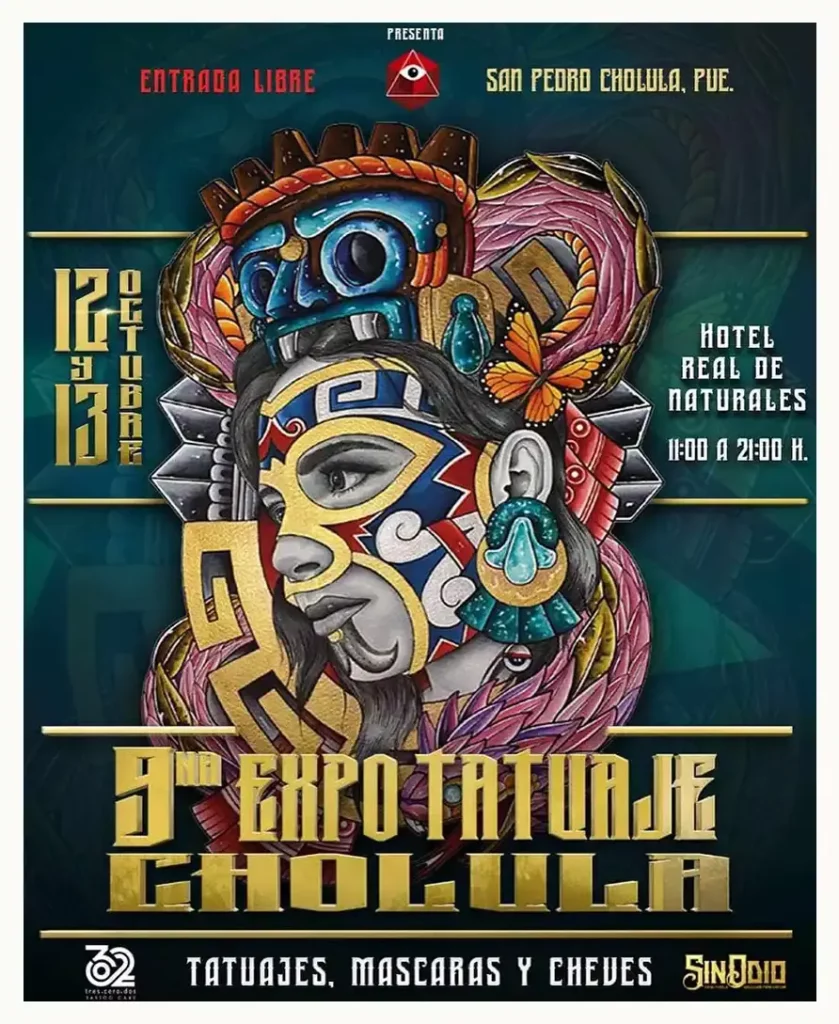 Llega a Cholula la Expo Tatuaje 2024 con temática de lucha libre 
