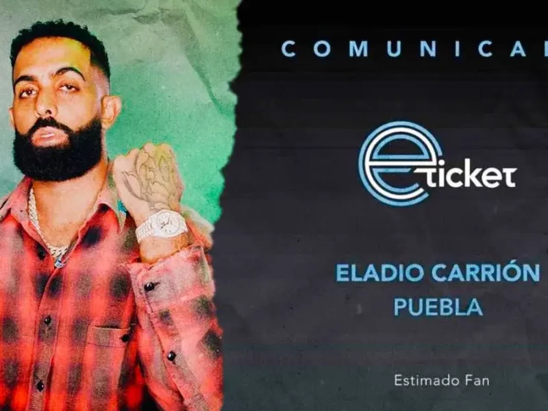 Eladio Carrión canceló su concierto en Puebla, así puedes solicitar tu reembolso