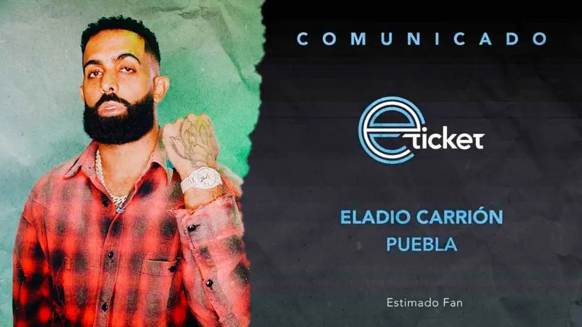 Eladio Carrión canceló su concierto en Puebla, así puedes solicitar tu reembolso