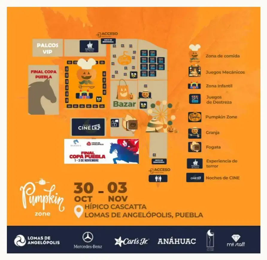 Pumpkin Zone regresa este 2024 a Puebla con experiencias para Halloween y Día de Muertos