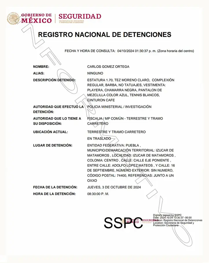 Detienen al asesino de Jorge Huerta, candidato a regidor por el Partido Verde en Izúcar