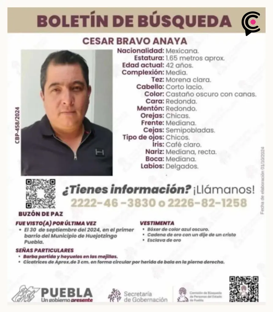Localizan sin vida a César Bravo Anaya, gallero levantado en Huejotzingo