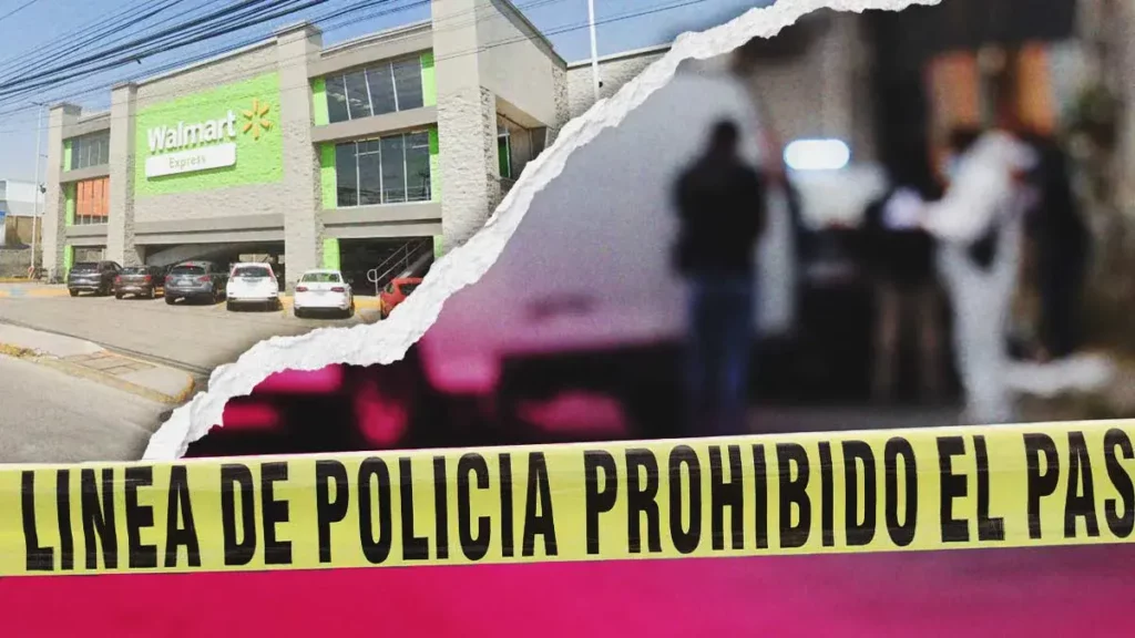 A balazos, matan a delincuente en el estacionamiento de Walmart Express en Calzada Zavaleta, Puebla