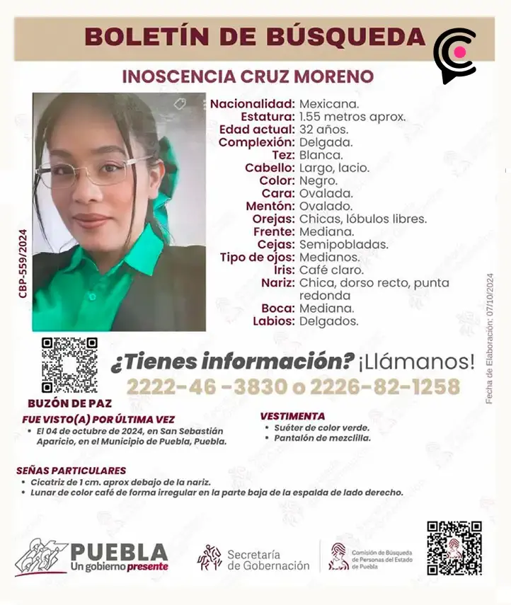 Desaparece Inocencia y Alexa en Aparicio; mamá e hija son originarias de Tetela, Puebla
