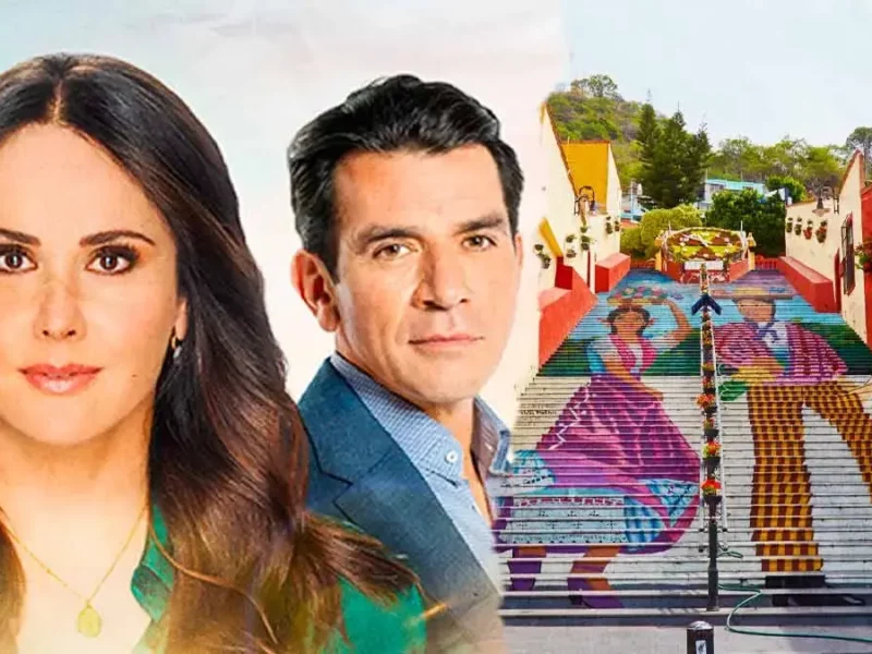 Jorge Salinas y Natalia Esperón regresan a Atlixco para grabar escenas de telenovela 
