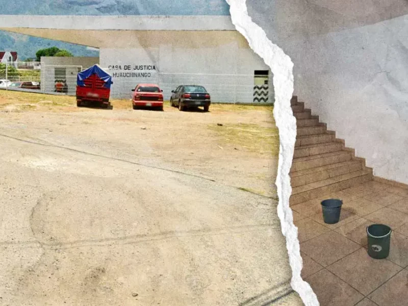 Dejan en completo abandono la Casa de Justicia de Huauchinango