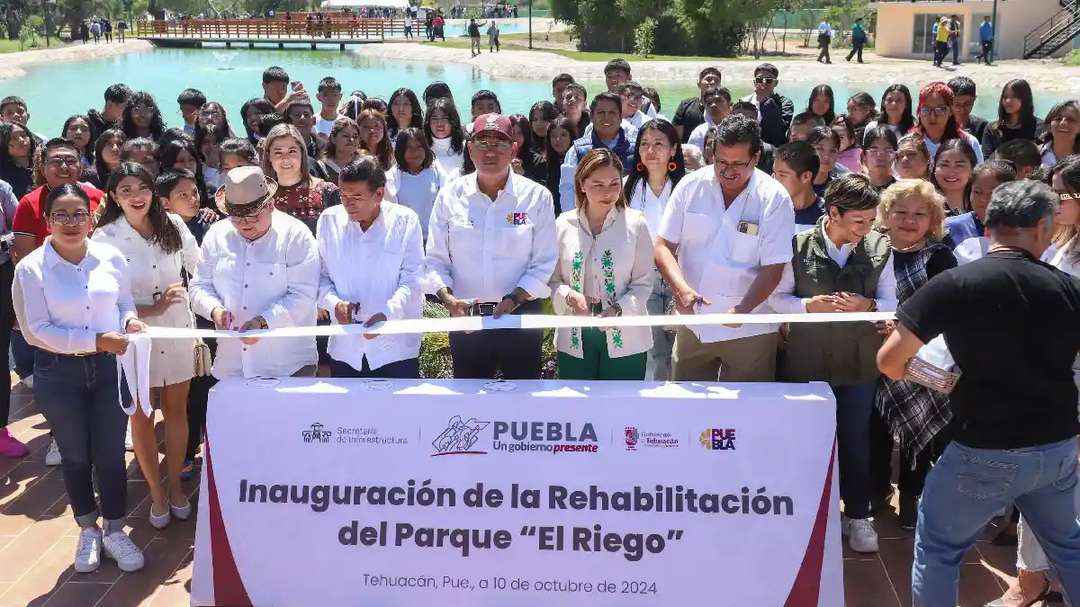 Rescata gobierno estatal parque “El Riego” en Tehuacán para fortalecer tejido social
