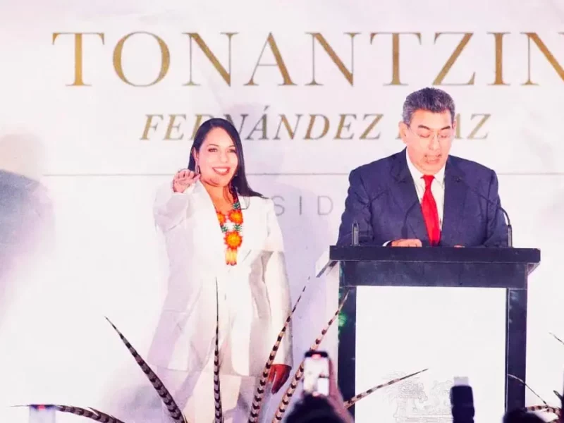 Entre rituales, Tonantzin Fernández rinde protesta como presidenta municipal de San Pedro Cholula 