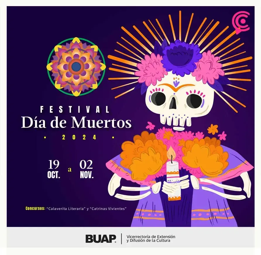 Festival BUAP de Día de Muertos tendrá concurso de calaveritas literarias y catrinas 