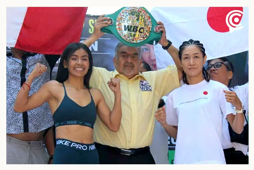 Gabriela “La Bonita” Sánchez cumple con pesaje; defenderá su cinturón de plata del CMB