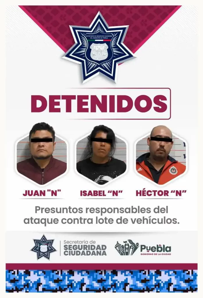 Detienen a implicados en el asesinato del dueño del lote de autos Calligans en Puebla