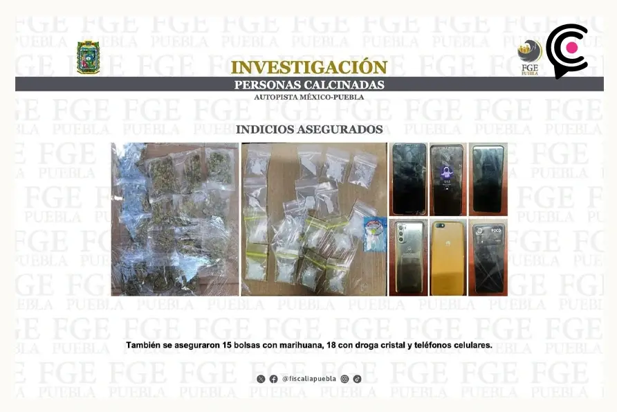 Indicios asegurados. 