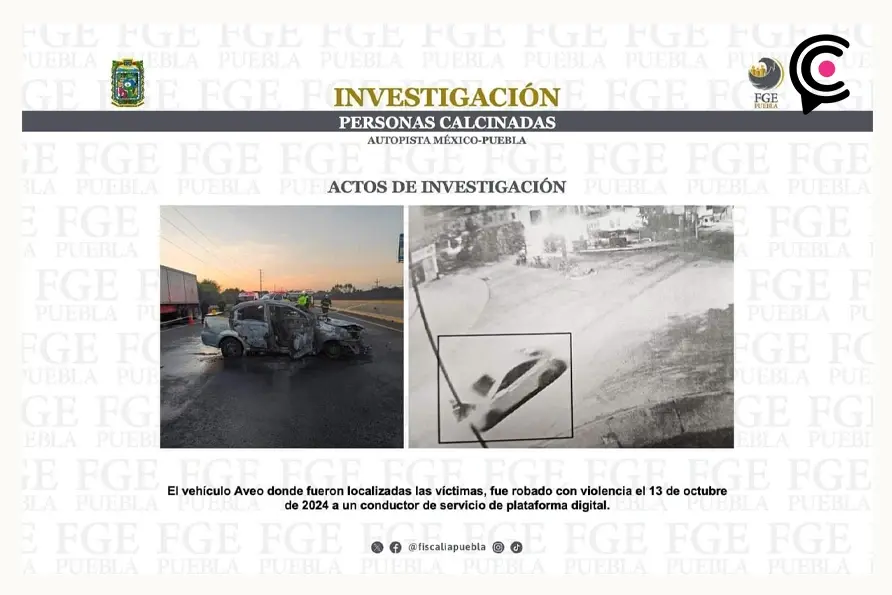 Detienen a implicados en el homicidio de los hombres calcinados en la autopista México-Puebla