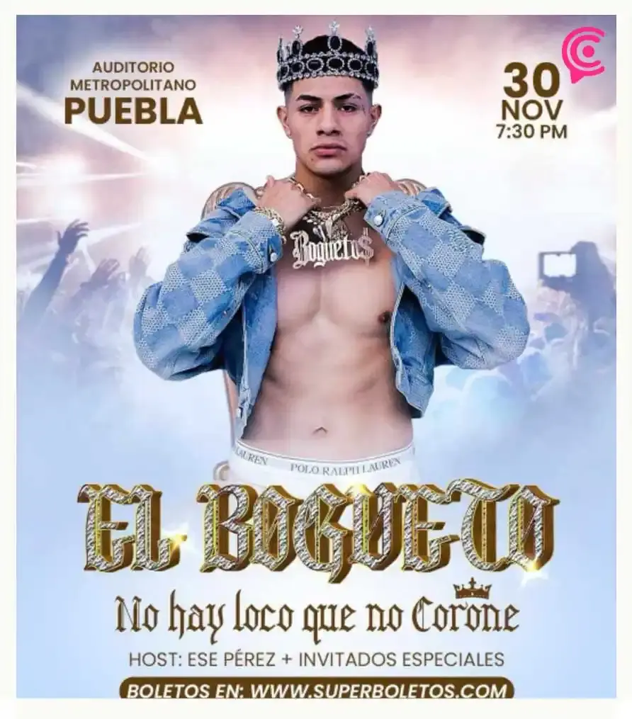 El Bogueto llega a Puebla para poner a bailar Reggaetón Mexa a sus seguidores   