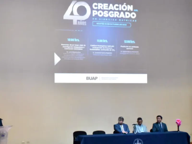 Celebran el 40 aniversario del posgrado en Ciencias Químicas