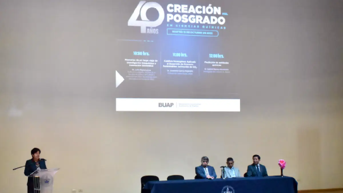 Celebran el 40 aniversario del posgrado en Ciencias Químicas