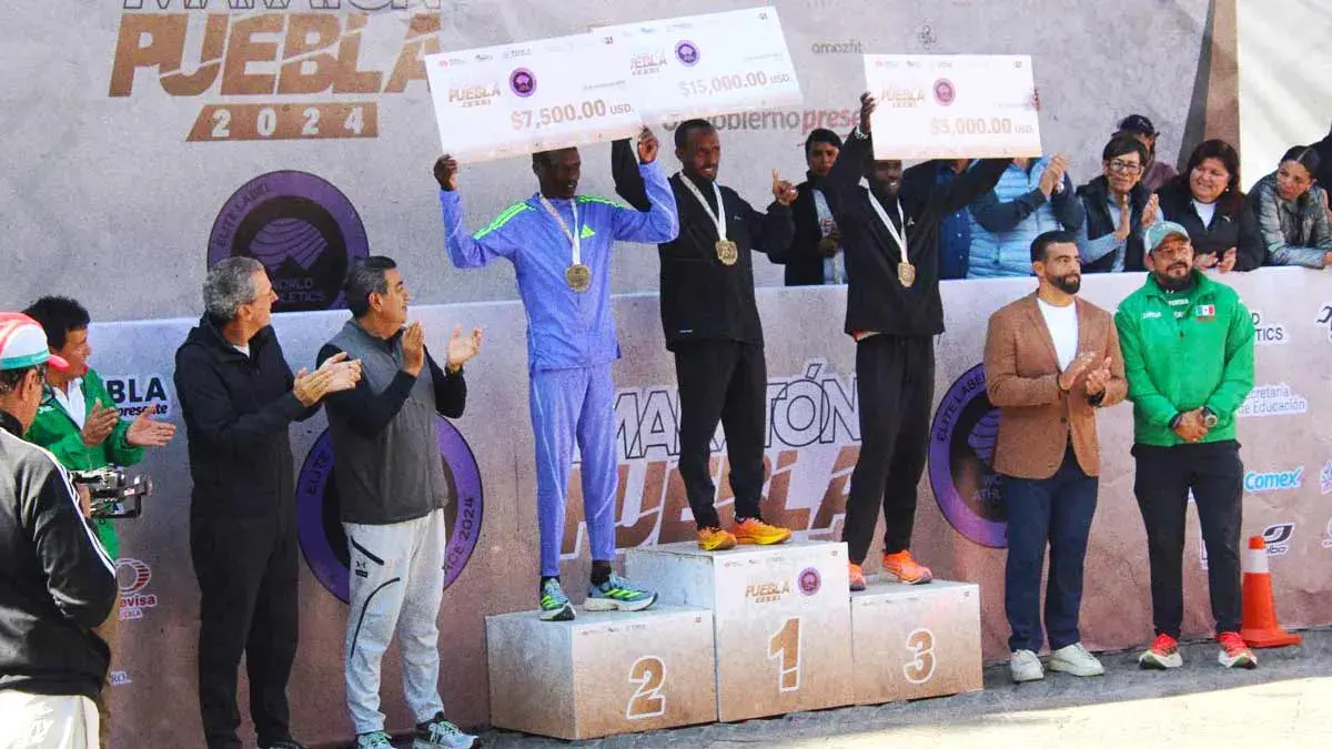 Debele Fikadu Kebebe gana el Maratón de Puebla 2024; logran certificación de World Athletics 