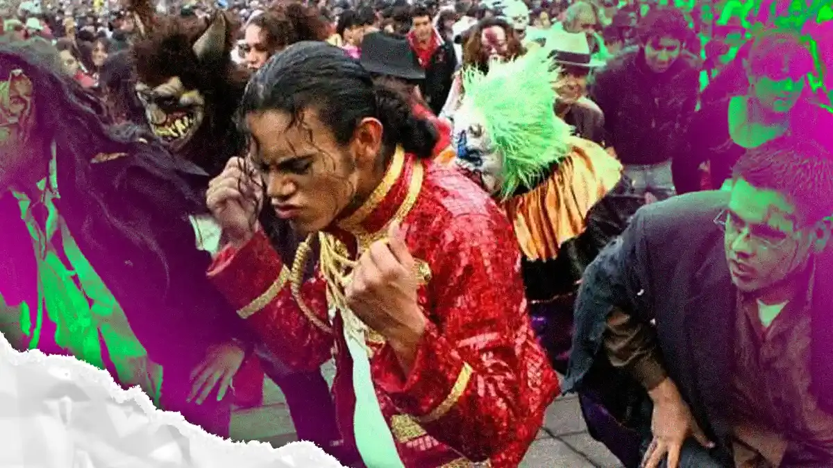 Más de 500 estudiantes BUAP fueron zombies vivientes en la coreografía del Thriller Universitario 2024 
