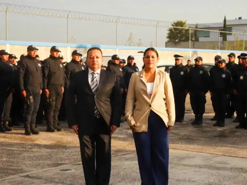 Encabeza Lupita Cuautle pase de lista en Seguridad Pública de San Andrés Cholula