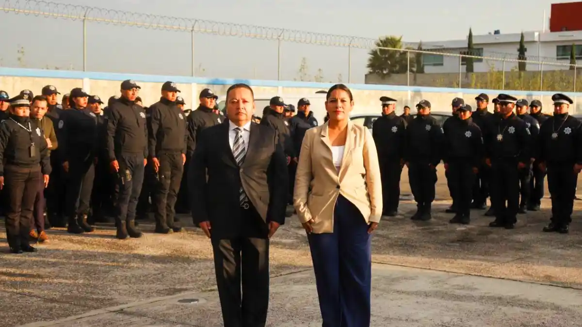 Encabeza Lupita Cuautle pase de lista en Seguridad Pública de San Andrés Cholula