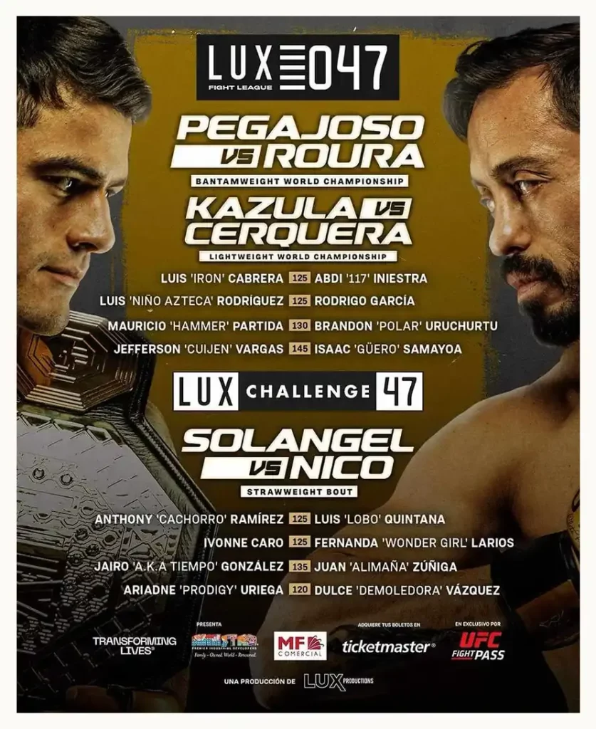 El poblano José Roura enfrentará a Juan “Pegajozo” Díaz en la Lux Fight League  
