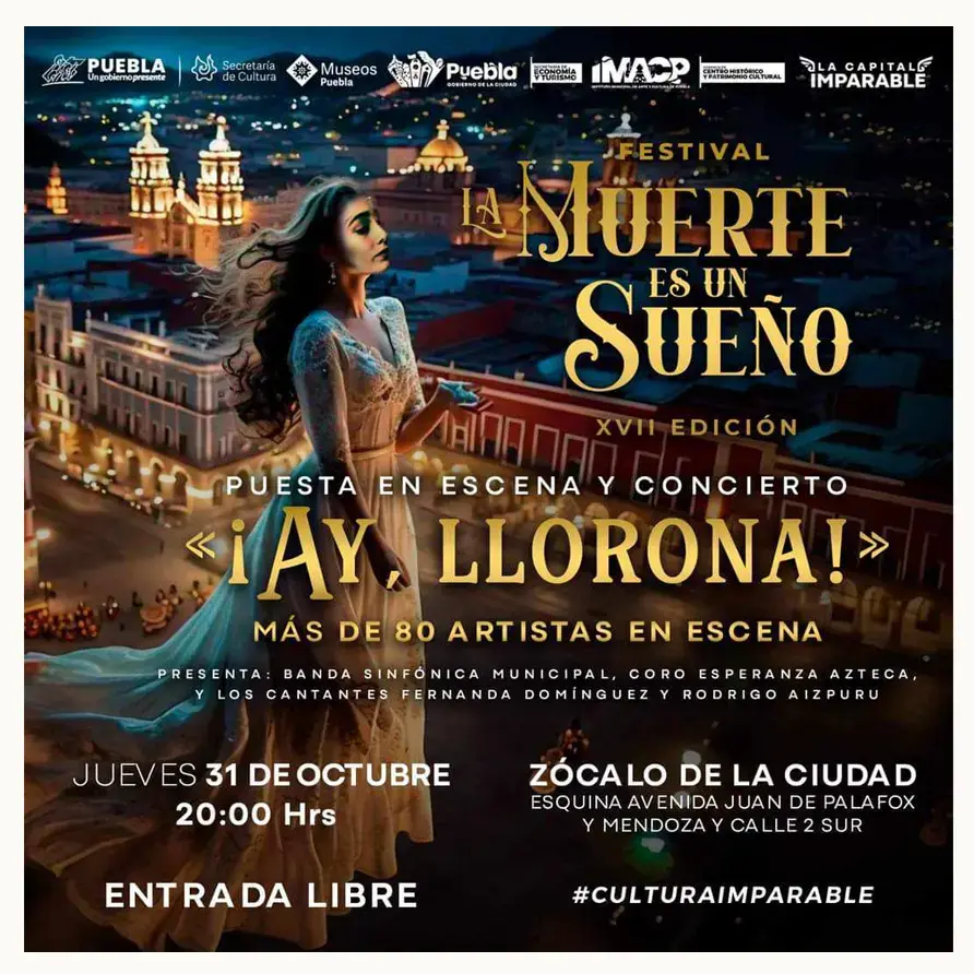Estas calles de Puebla estarán cerradas por el Desfile de Catrinas 2024