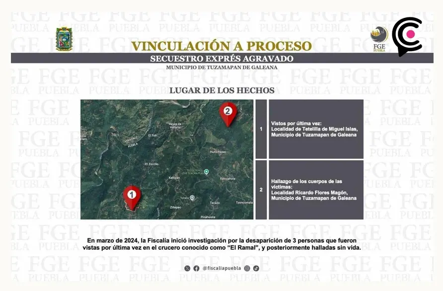 Detienen a menor que participó en el secuestro de una familia en Puebla; la encontraron asesinada