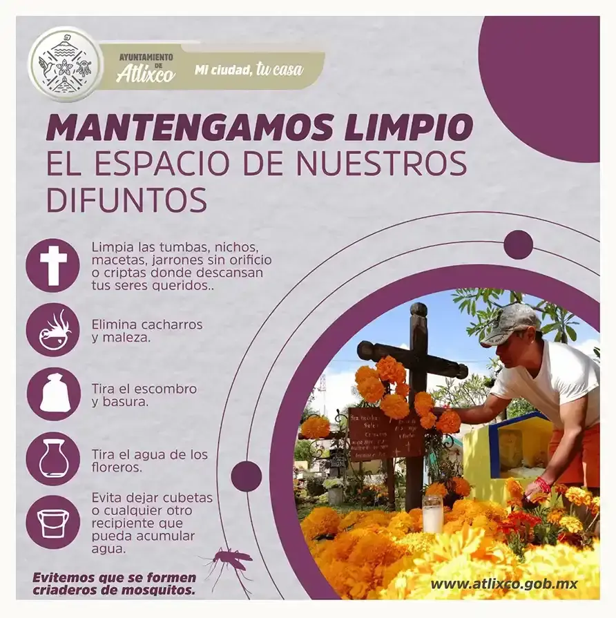 Celebra día de muertos en Atlixco; esto debes hacer al visitar el panteón municipal