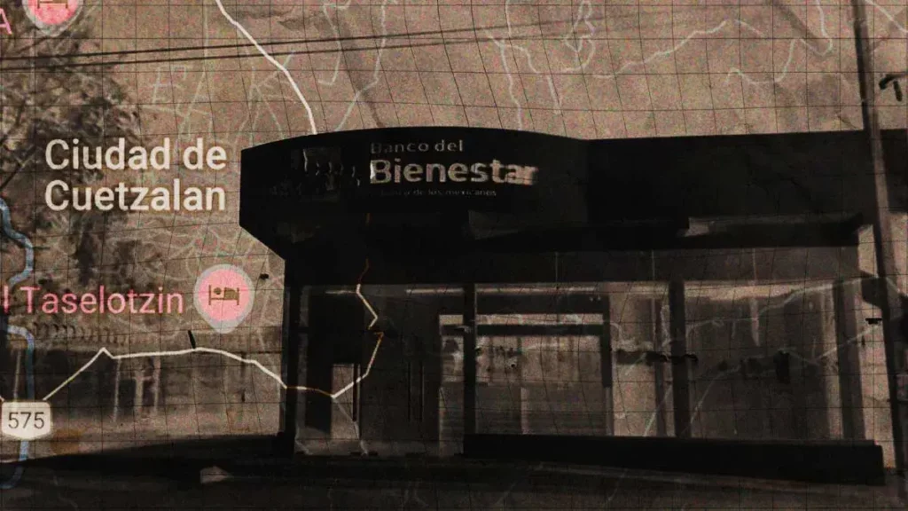 Roban Banco del Bienestar en Cuetzalan; delincuentes se llevan 250 mil pesos