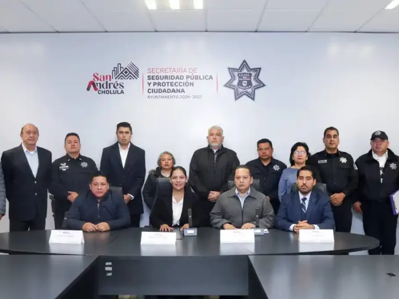 Instala Lupita Cuautle mesa de seguridad y justicia en San Andrés Cholula