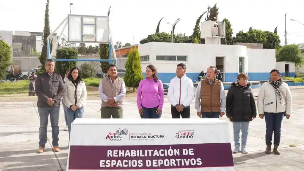 Arranca Lupita Cuautle con rehabilitación de espacios deportivos en San Andrés Cholula