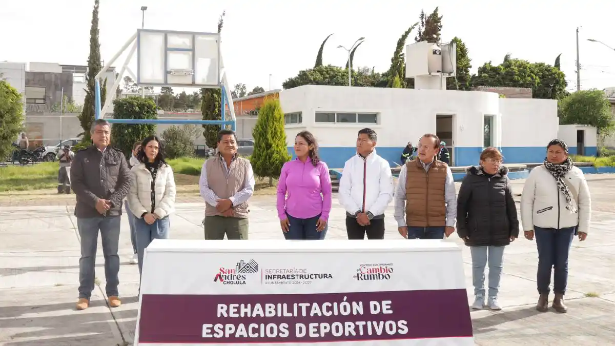 Arranca Lupita Cuautle con rehabilitación de espacios deportivos en San Andrés Cholula