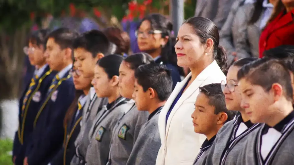 Encabeza Lupita Cuautle la primera ceremonia cívica del Ayuntamiento de San Andrés Cholula 2024-2027