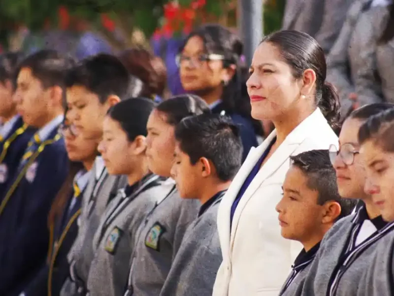 Encabeza Lupita Cuautle la primera ceremonia cívica del Ayuntamiento de San Andrés Cholula 2024-2027