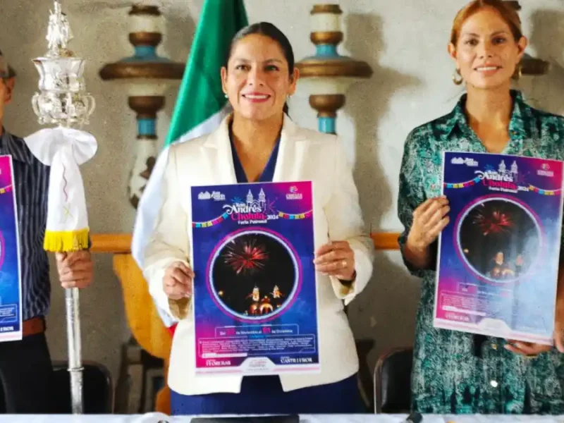 Presenta Lupita Cuautle las actividades de la Feria Patronal San Andrés Cholula 2024