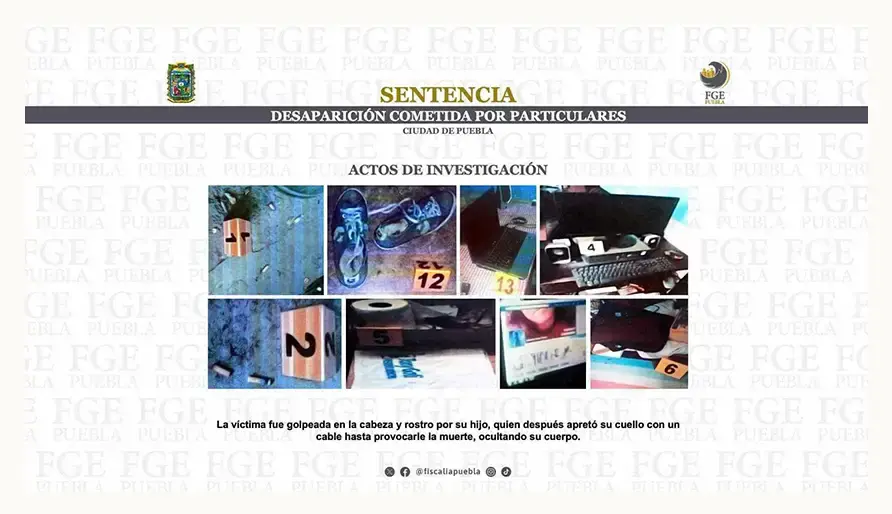 Sentencian a 17 años de prisión al hijo de Guadalupe; la mató y enterró en Puebla