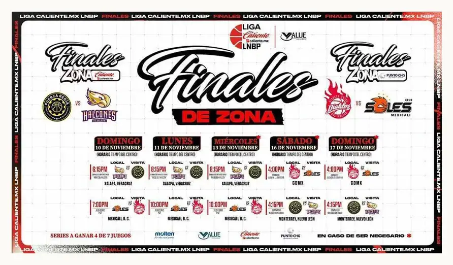 Fuerza Regia y Soles de Mexicali con vida en las Finales de Zona de LNBP