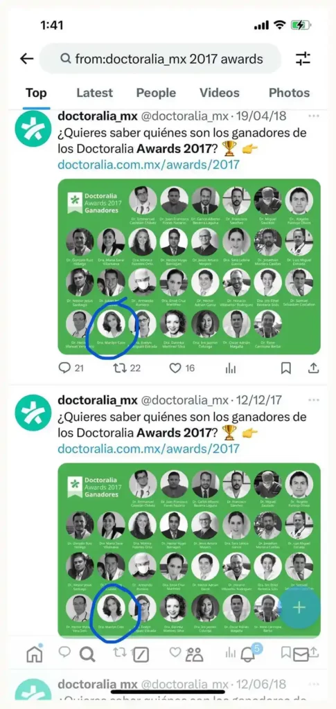 Rodrigo Orcajo, psiquiatra de Marilyn Cote la diagnosticó como psicópata; ella presumía que era su esposa