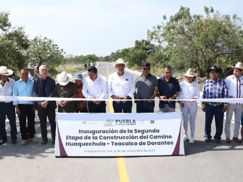 Inaugura Sergio Salomón obras carreteras en Xochiltepec, Huaquechula y Tochimiltzingo