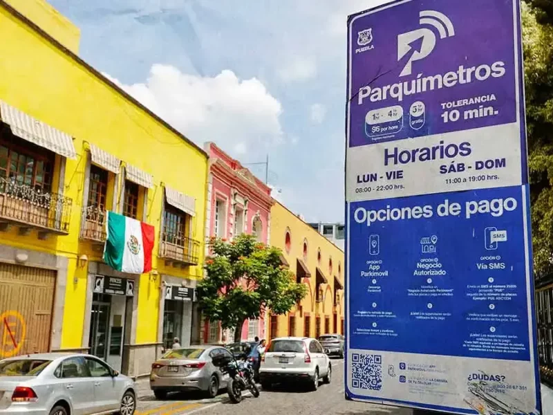 Parquímetros en Puebla serán gratis las primeras tres horas; habrá más modificaciones