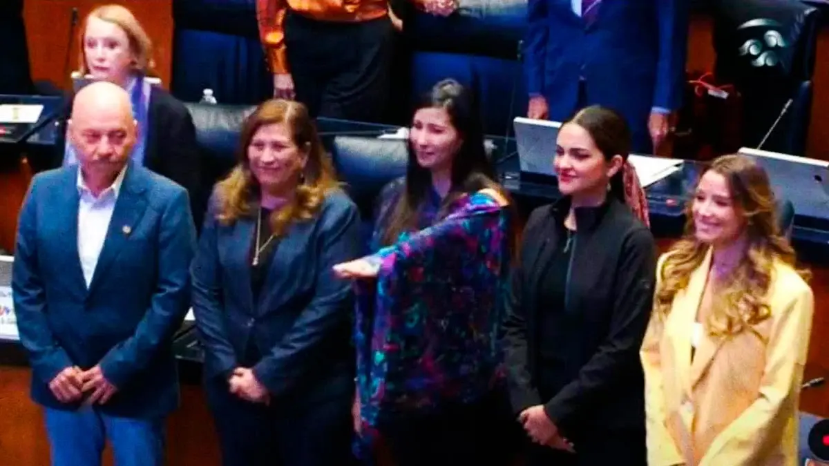 Denisse Ortiz rinde protesta en el Senado para votar reelección de Rosario Piedra en CNDH