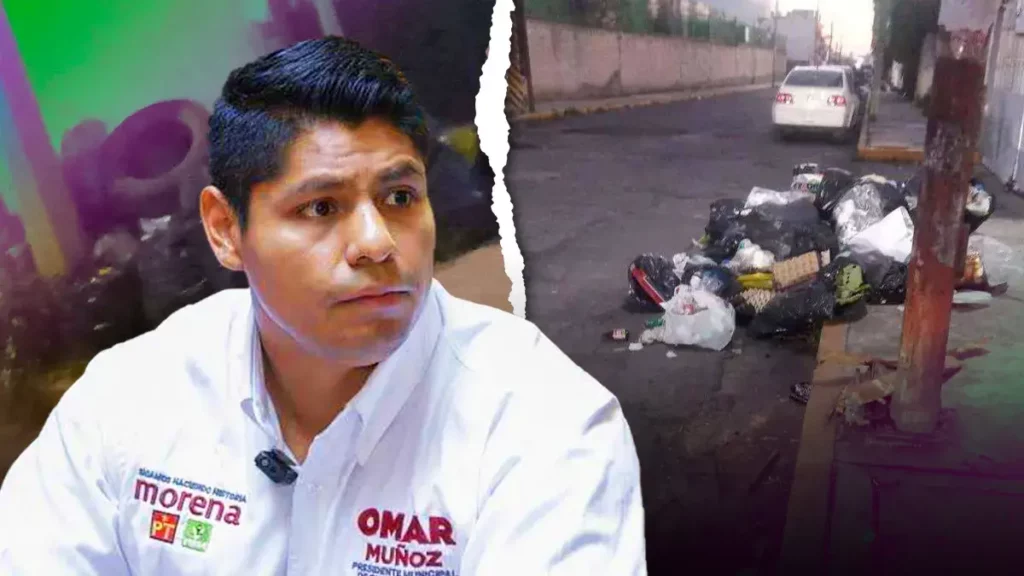 Basura inunda calles de Cuautlancingo; administración de Omar Muñoz no da respuesta 